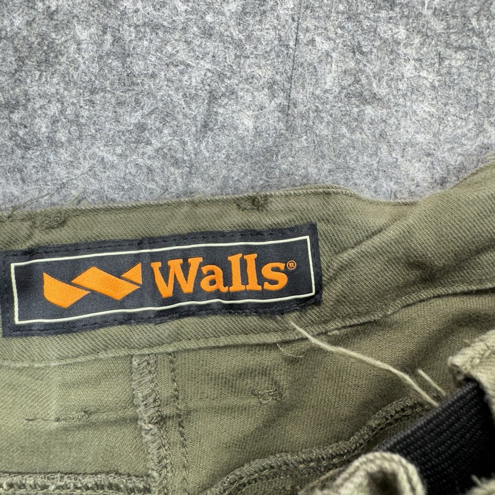 Walls Ditchdigger‎ Pants Men's 42x32 Green Twill Double Knee Workwear All Season - Picture 7 of 10